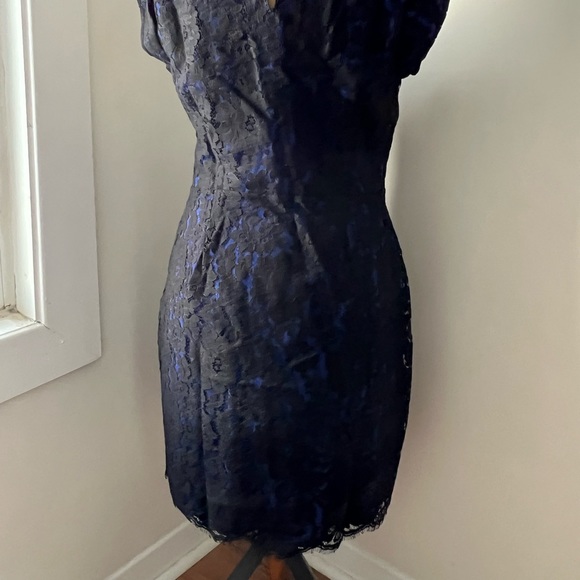 Joie dress, black lace with blue lining - Picture 2 of 6